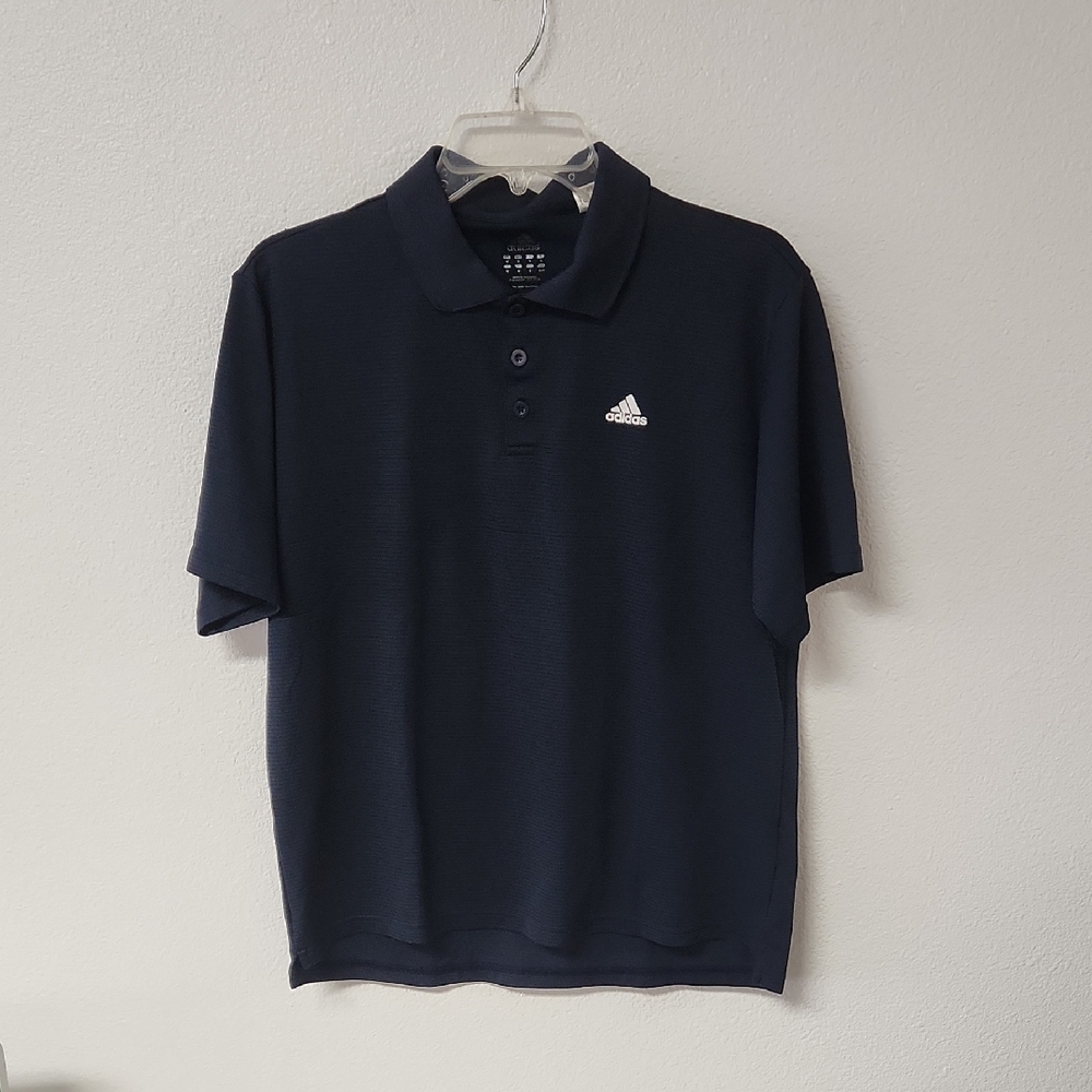 Adidas Men's Dark Blue Polo Shirt